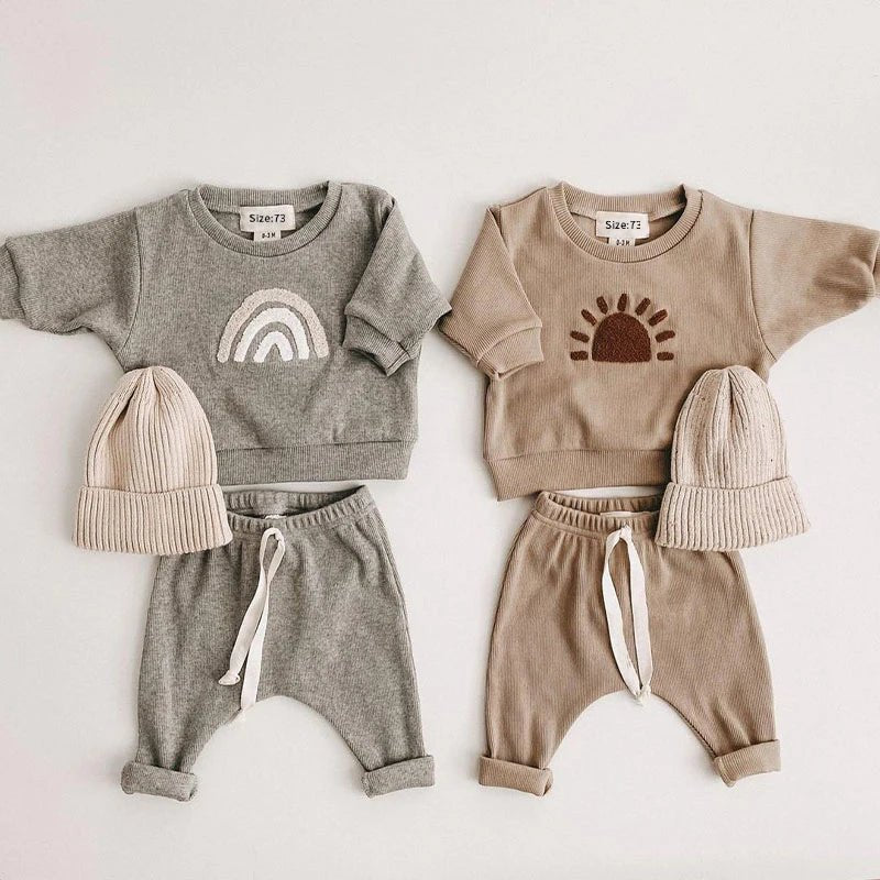 Spring/Autumn Baby Set: Sweatshirt and Pants - Baby Care Shop