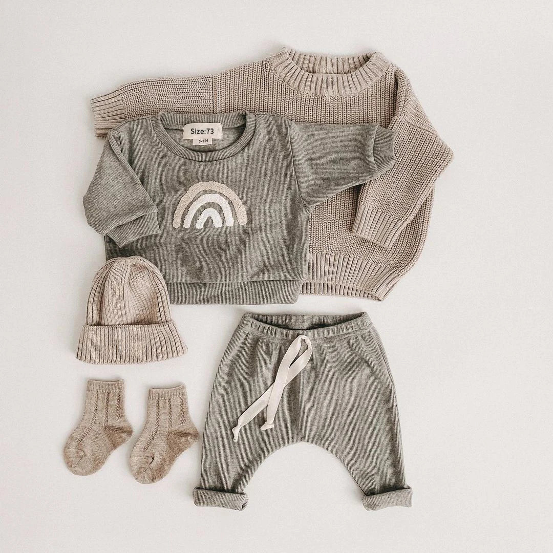 Spring/Autumn Baby Set: Sweatshirt and Pants - Baby Care Shop