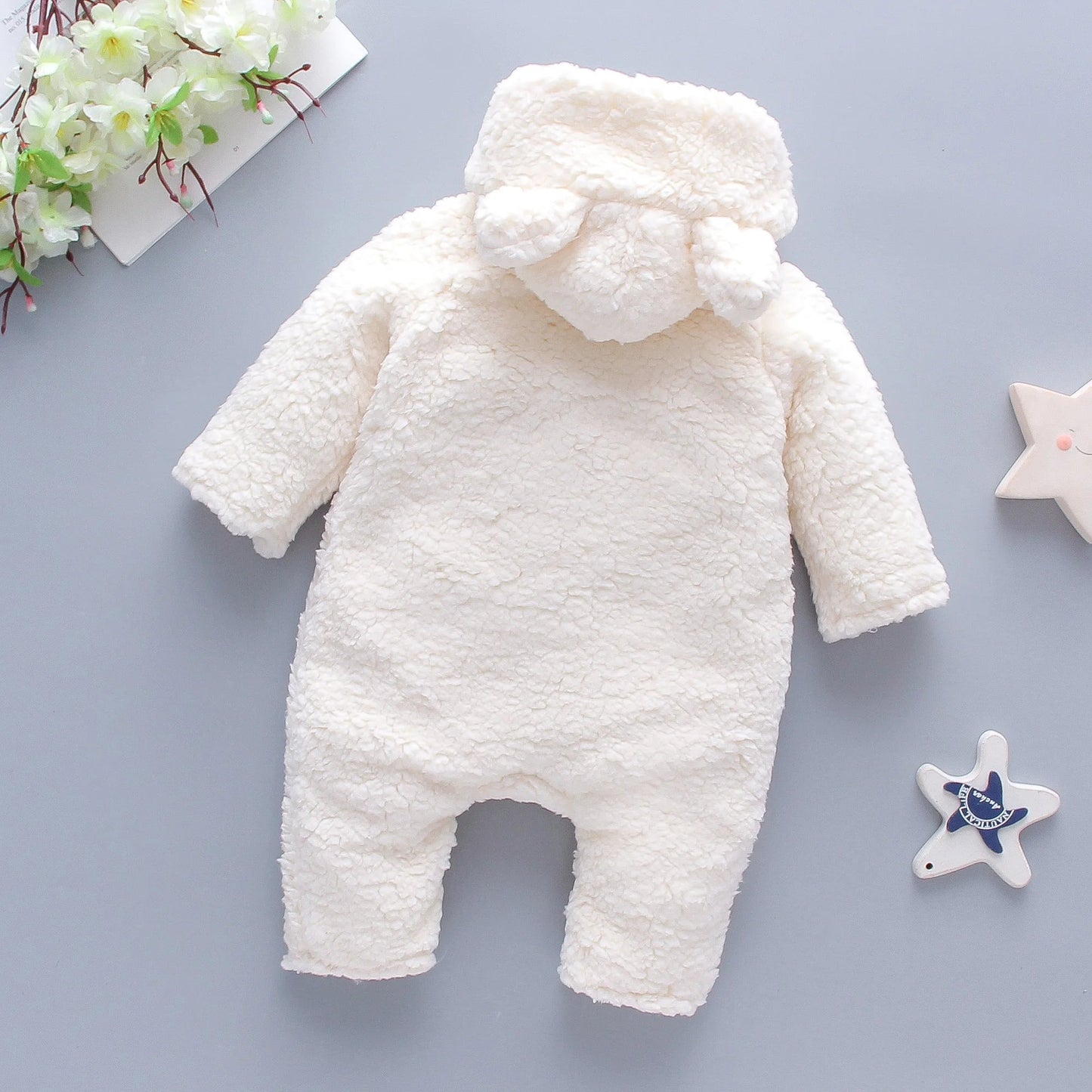 Thick Cartoon Bear Jumpsuit (Winter) - Baby Care Shop