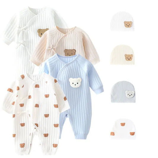 Thickened Cotton Winter Onesie (0 - 6M) - Baby Care Shop