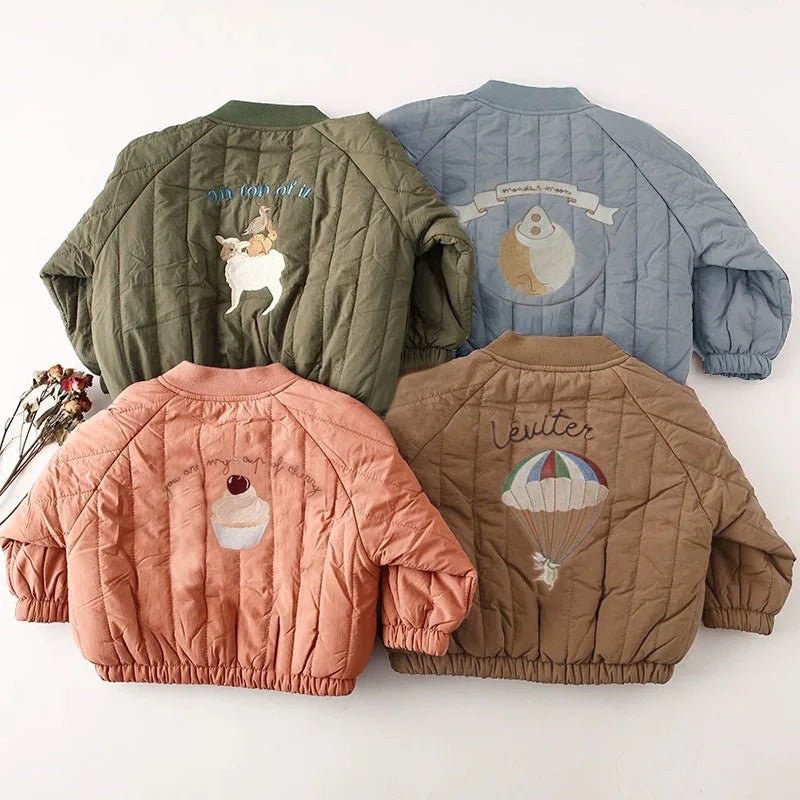 Toddler Jackets: Embroidered Fleece - Cashmere Coats (0 - 3Y) - Baby Care Shop