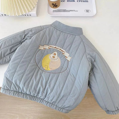 Toddler Jackets: Embroidered Fleece - Cashmere Coats (0 - 3Y) - Baby Care Shop