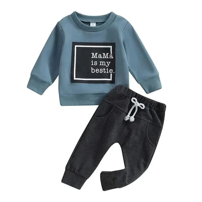 Top and Pocket Pants 2PCS Set For Baby - Baby Care Shop