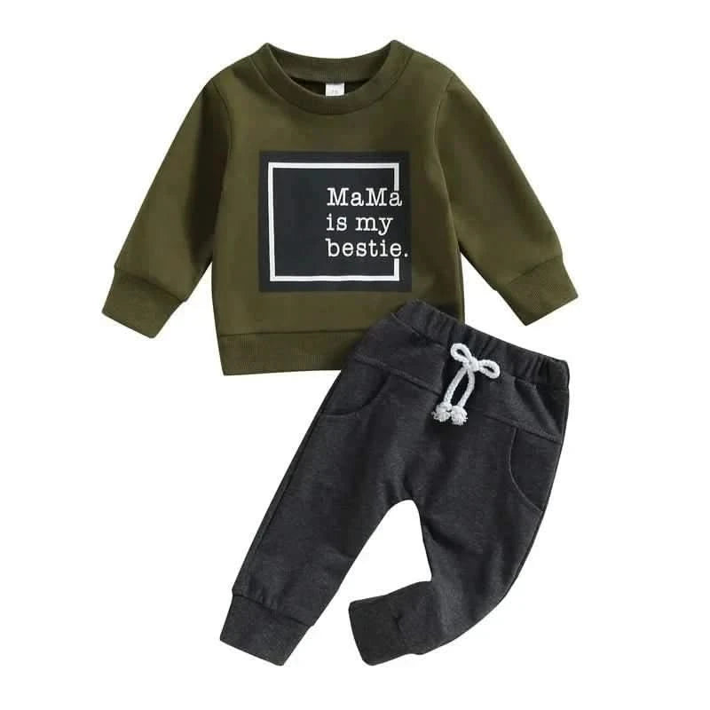 Top and Pocket Pants 2PCS Set For Baby - Baby Care Shop