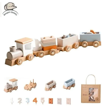 Wooden Train Baby Toy - Baby Care Shop