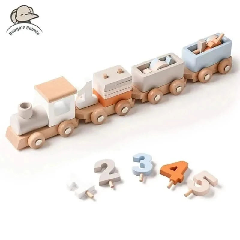 Wooden Train Baby Toy - Baby Care Shop