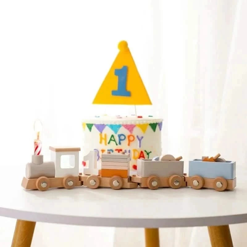 Wooden Train Baby Toy - Baby Care Shop